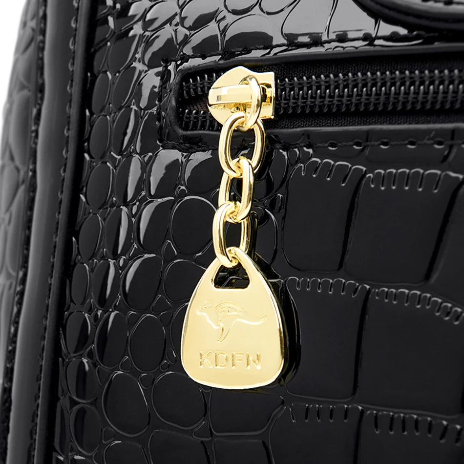 Veliora Crocodile Luxe Tote Bag