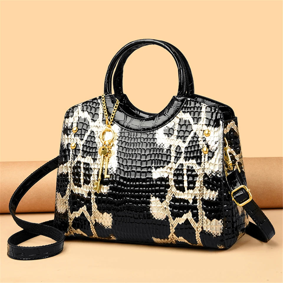 Veliora Crocodile Luxe Tote Bag