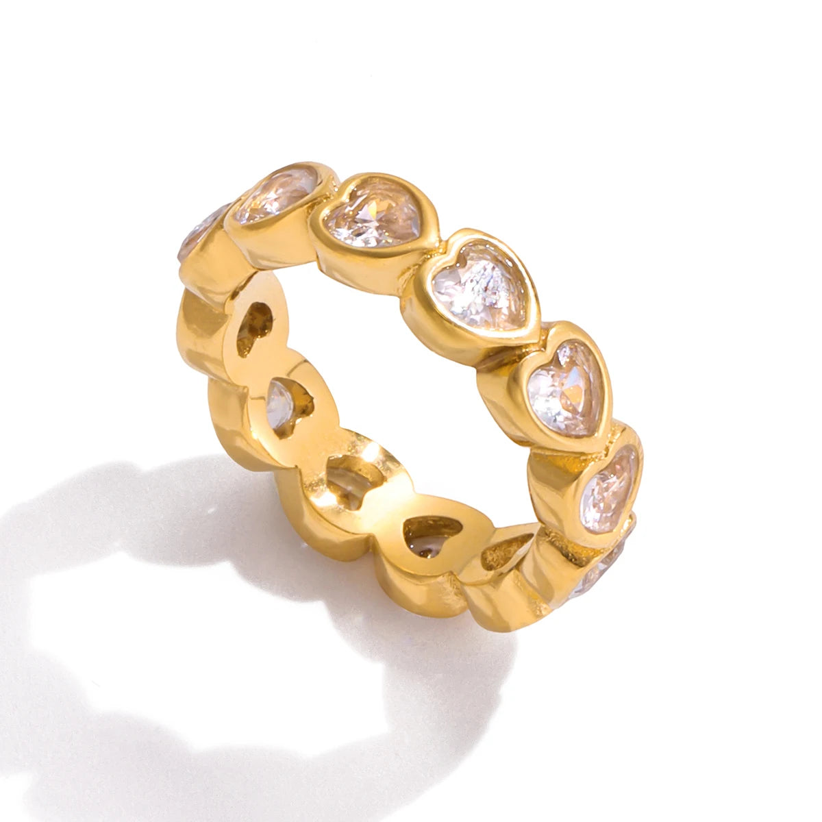 Veliora Crystal Drop Heart Ring ✨