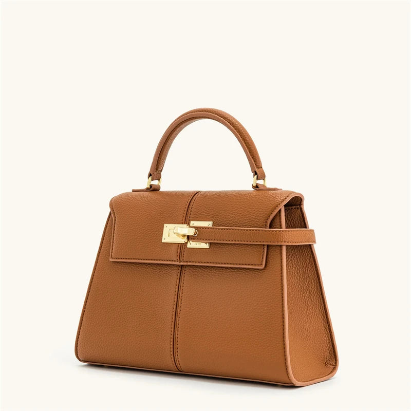 Veliora Burgundy Structured Crossbody Bag
