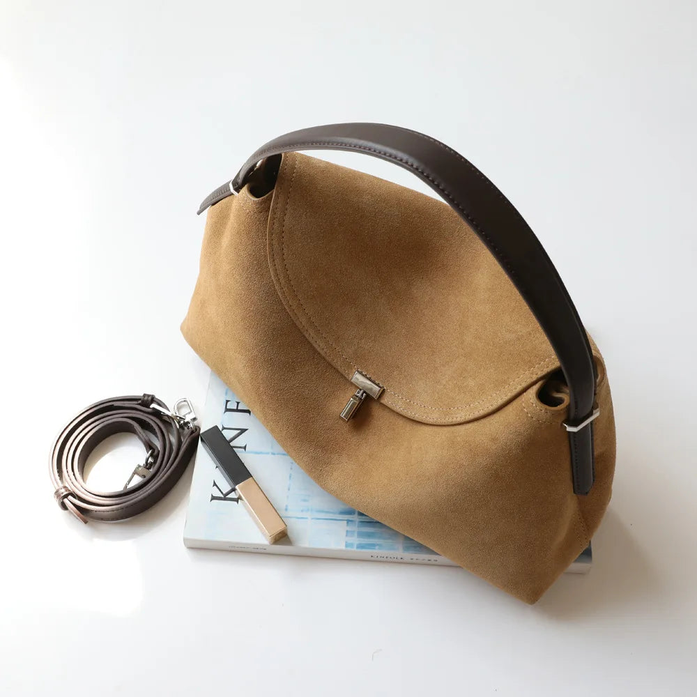 Veliora Heritage Satin Leather Shoulder Bag 👜