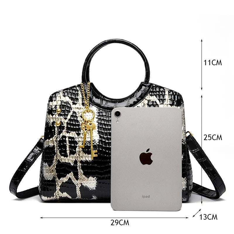 Veliora Crocodile Luxe Tote Bag