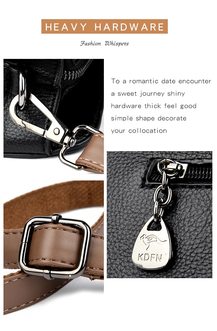 Veliora Color-Block Leather Business Tote Bag.