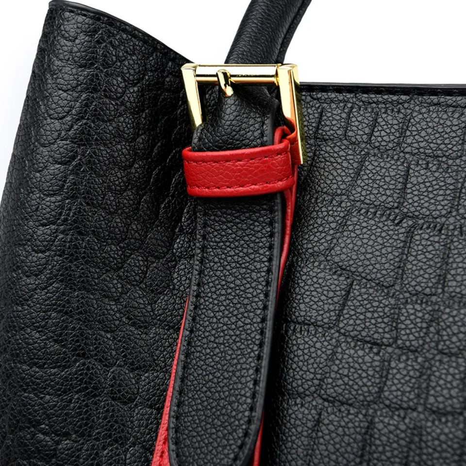 Veliora Monarch Croc Leather Tote