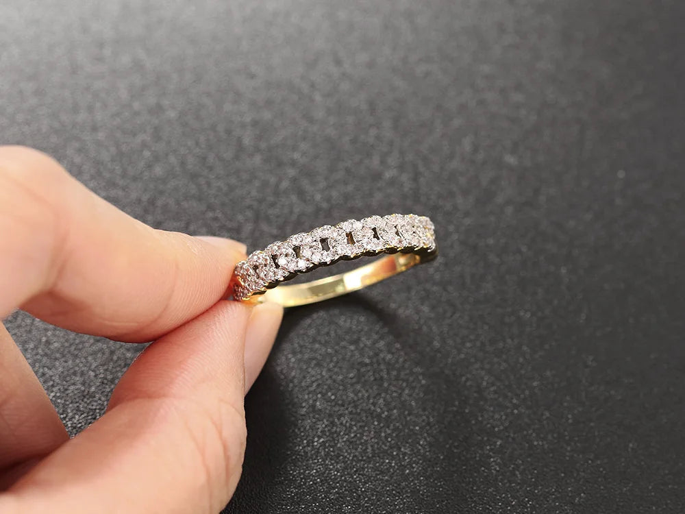 Veliora Iced Zircon Stack Ring ✨