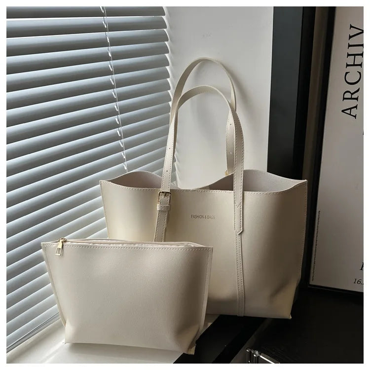 Veliora Soft Leather Tote Bag – Large Capacity