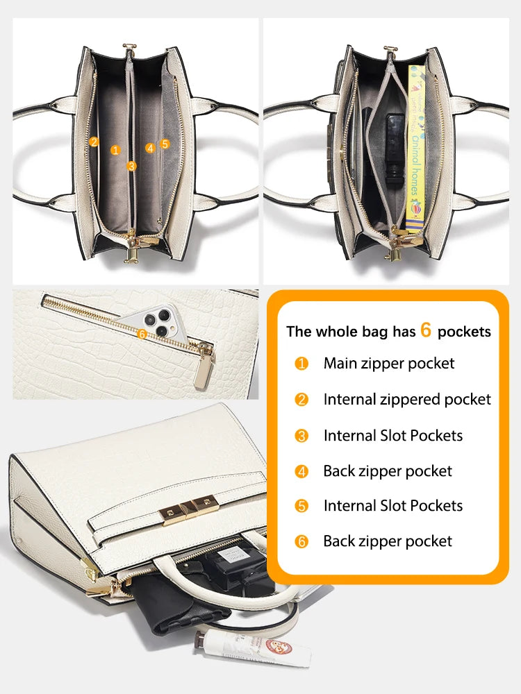 Veliora Heritage Leather Work Bag