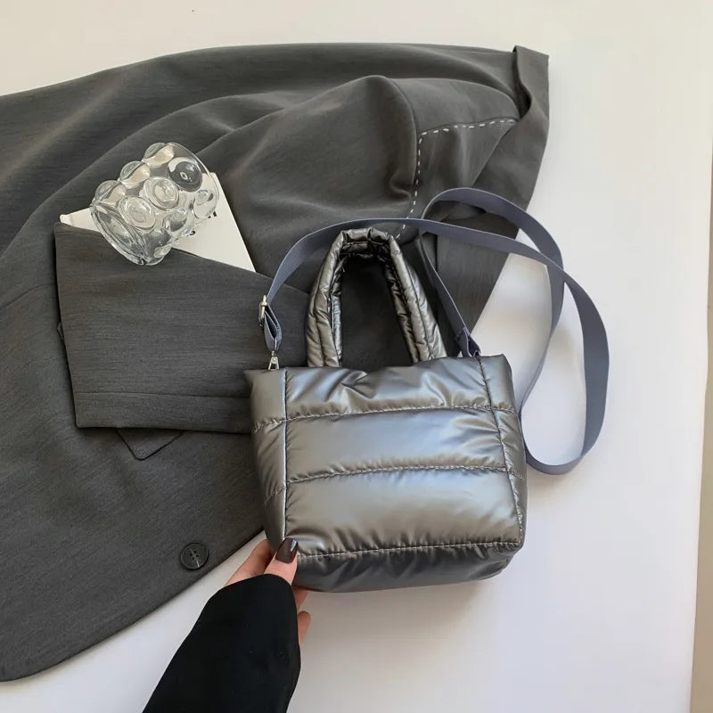 Veliora Puffy Quilted Shoulder Bag – Large Capacity