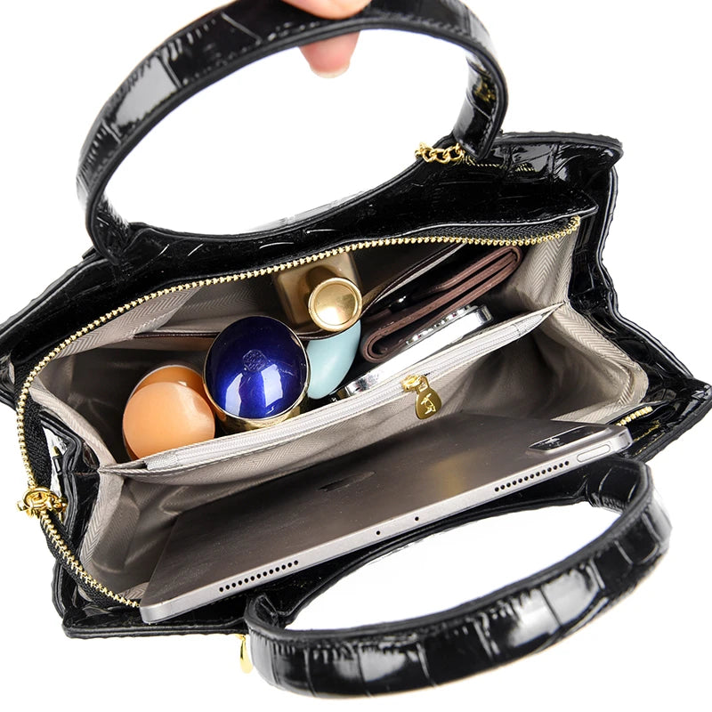 Veliora Crocodile Luxe Tote Bag