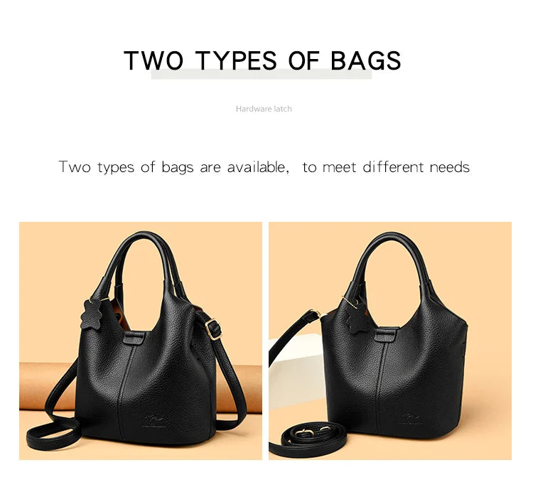 Veliora Vintage Soft Leather Shoulder Bag 👜