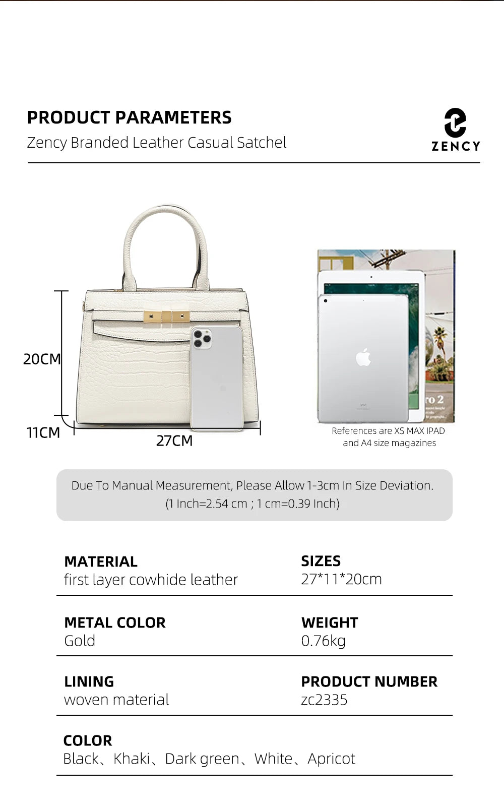 Veliora Heritage Leather Work Bag