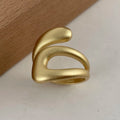 Veliora Minimal Gold Hollow Ring