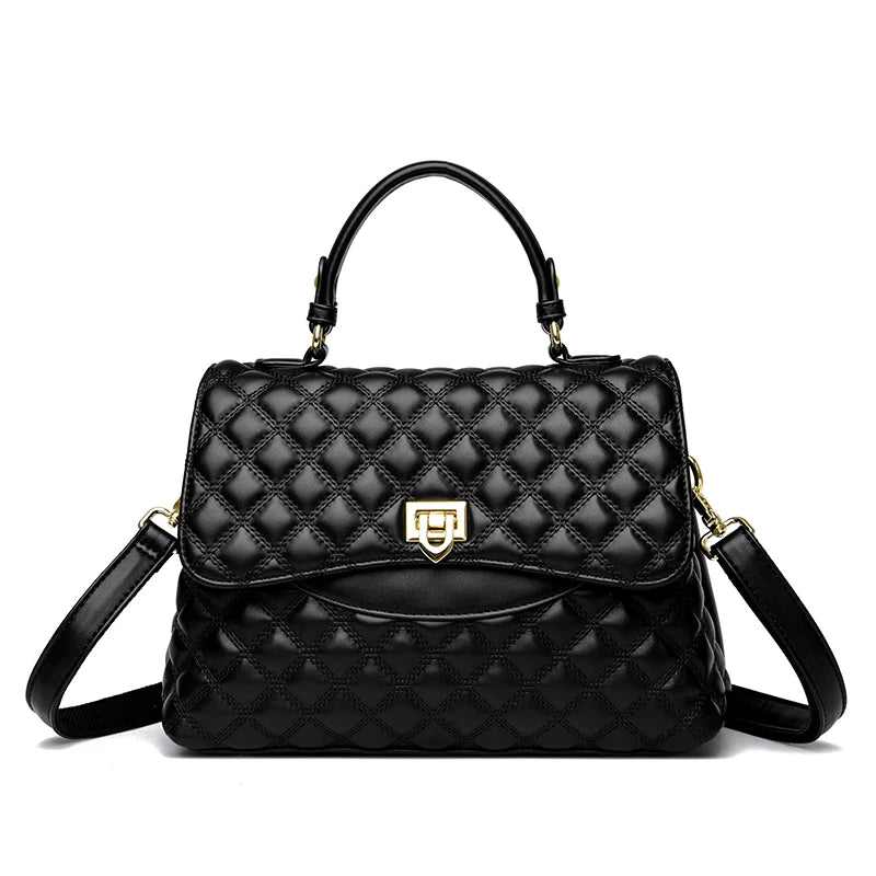 Veliora Layered Soft Leather Messenger Bag