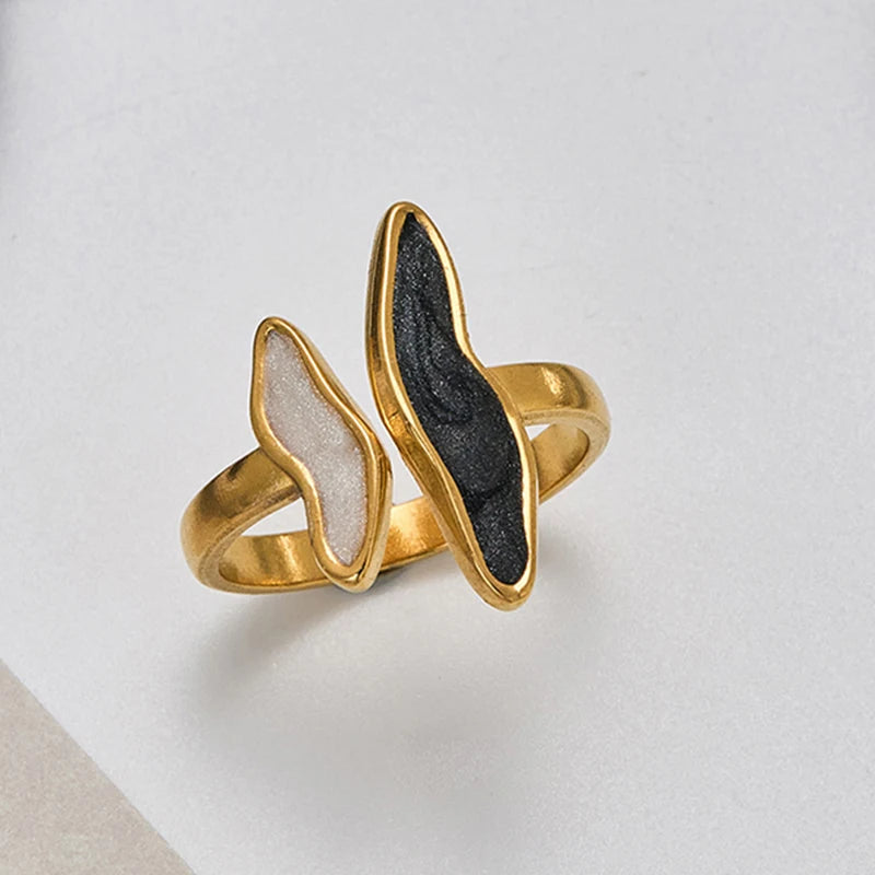 Veliora Liquid Wave Open Ring ✨