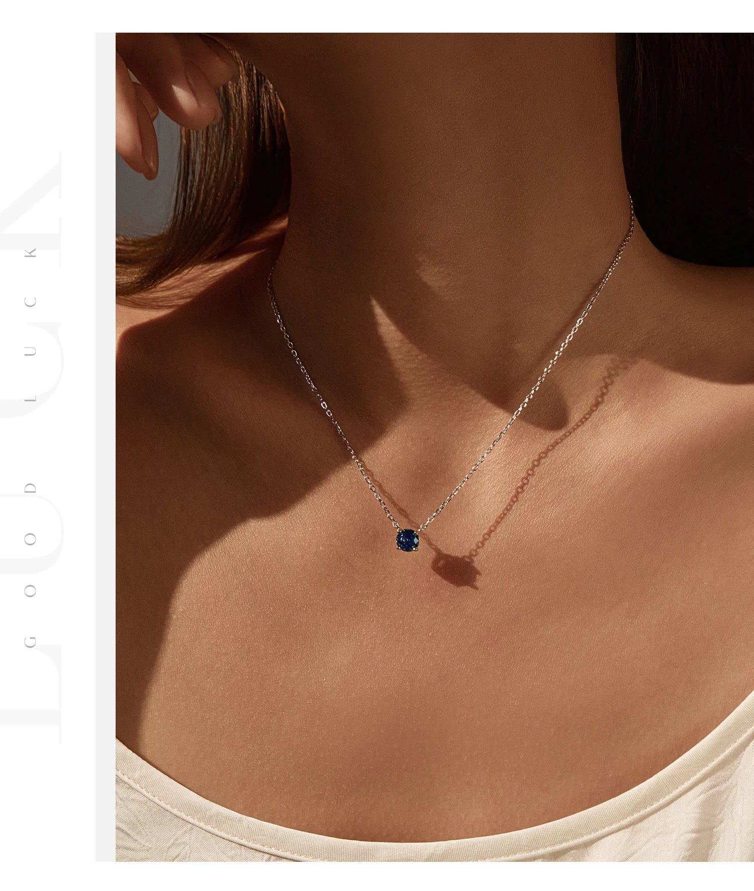 Veliora Cobalt Blue Crystal Necklace