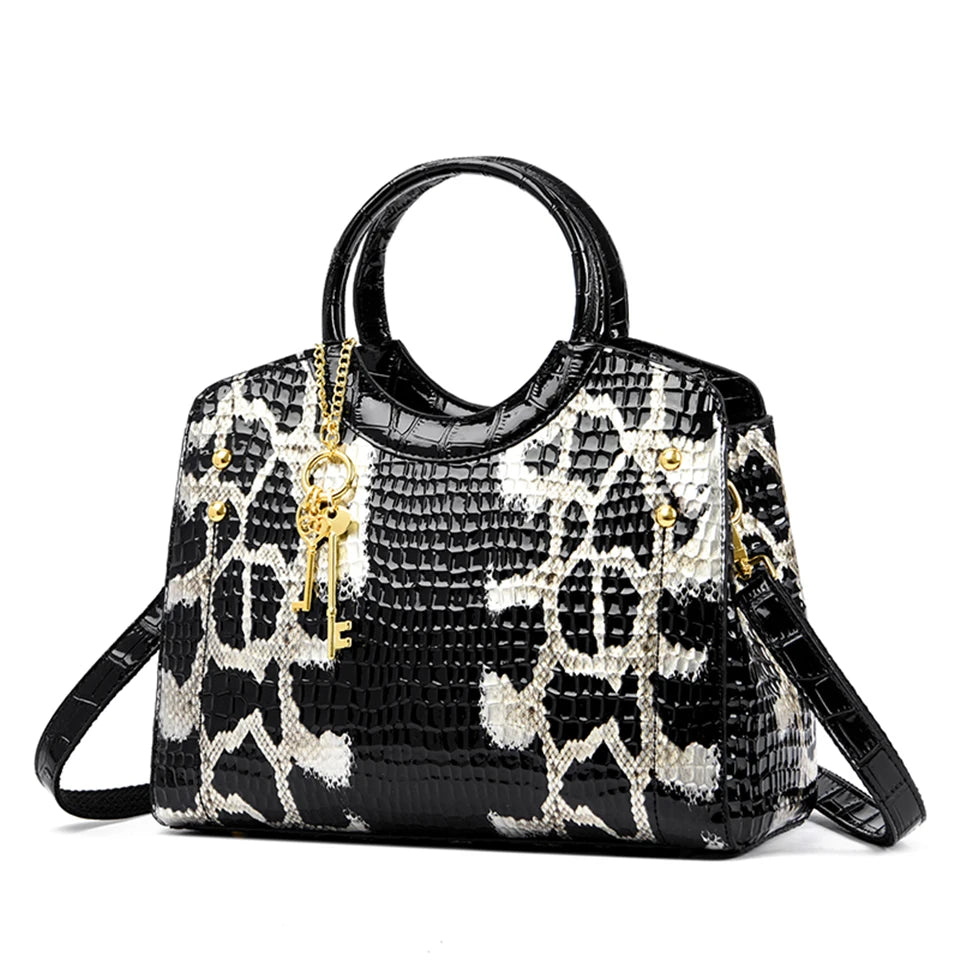 Veliora Crocodile Luxe Tote Bag
