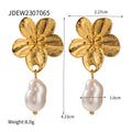 Veliora Vintage Flower Stud Earrings ✨
