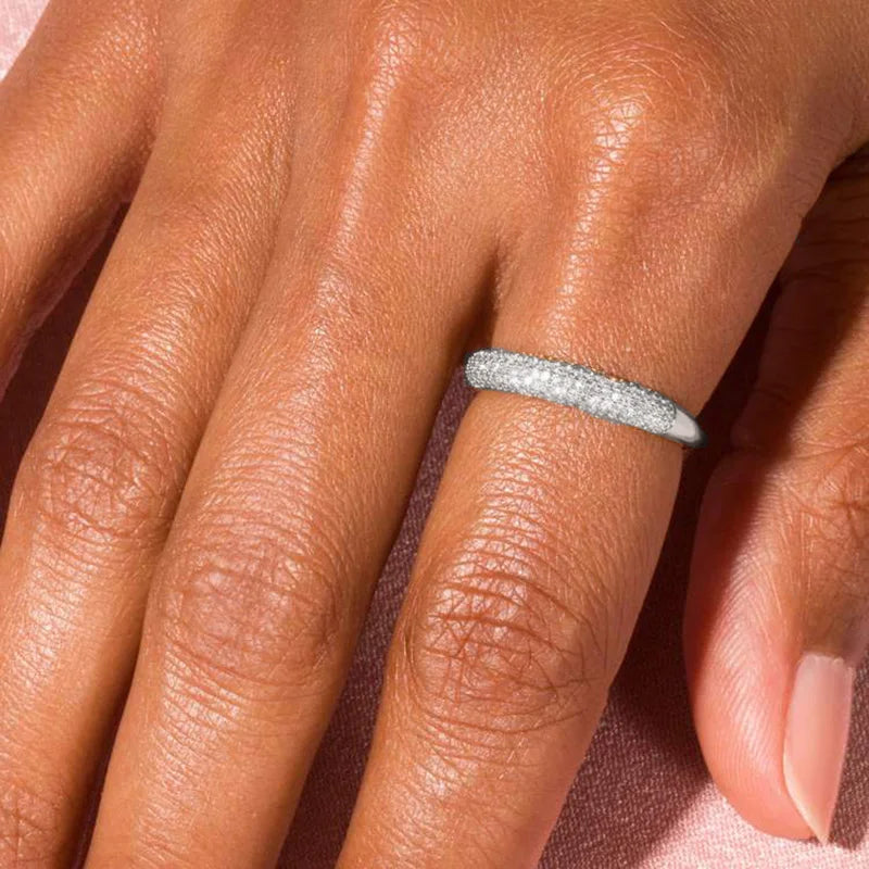 Veliora Iced Zircon Stack Ring ✨