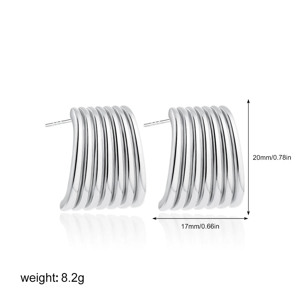 Veliora Twisted Knot Stud Earrings