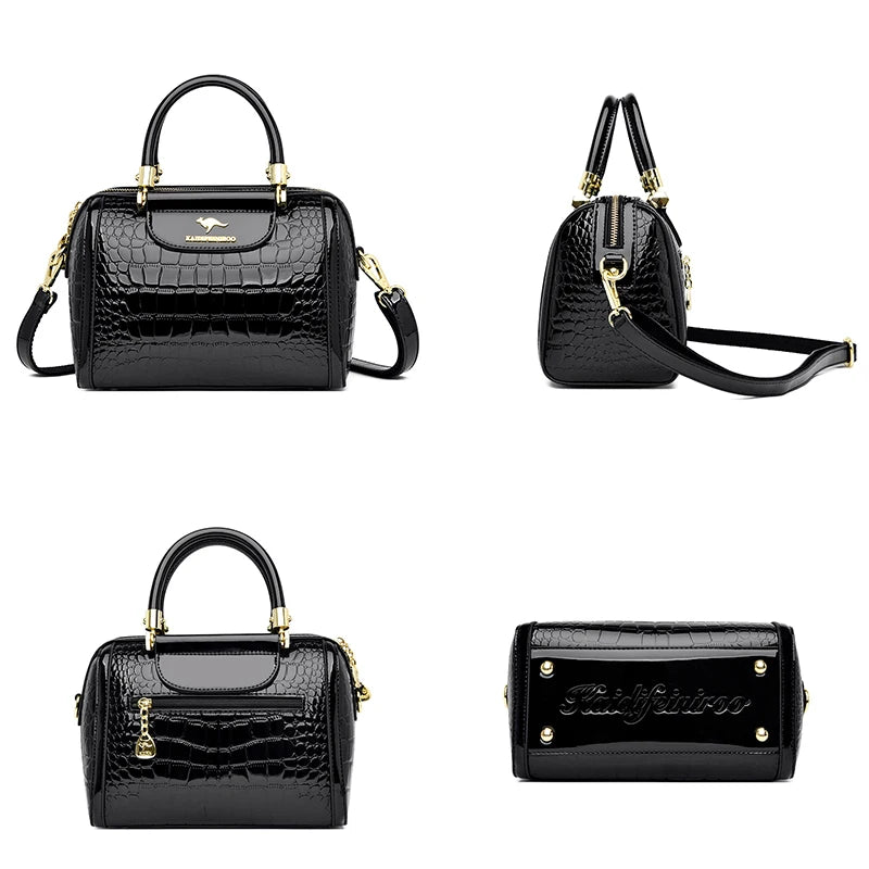 Veliora Crocodile Luxe Tote Bag