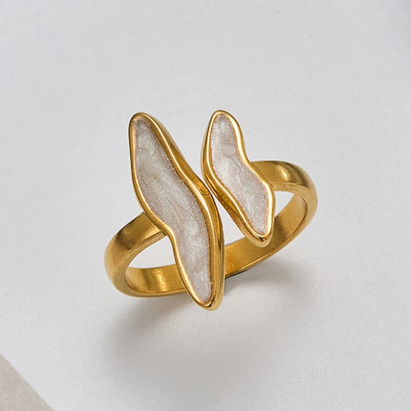 Veliora Liquid Wave Open Ring ✨