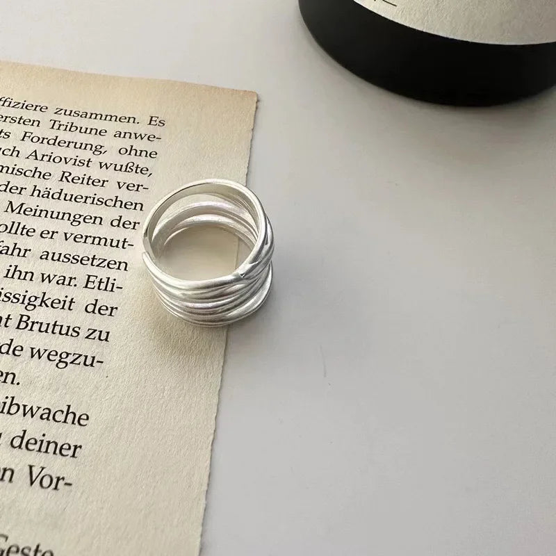 Veliora Silver String Adjustable Ring