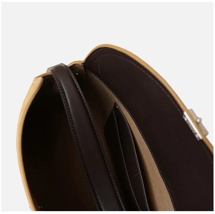 Veliora Heritage Satin Leather Shoulder Bag 👜