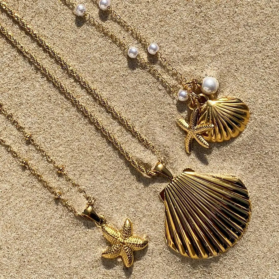 Veliora Starfish Pearl Necklace ✨