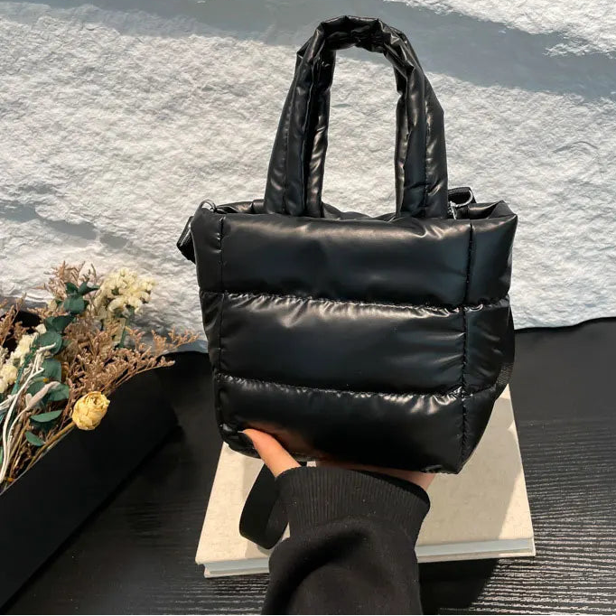 Veliora Puffy Quilted Shoulder Bag – Large Capacity