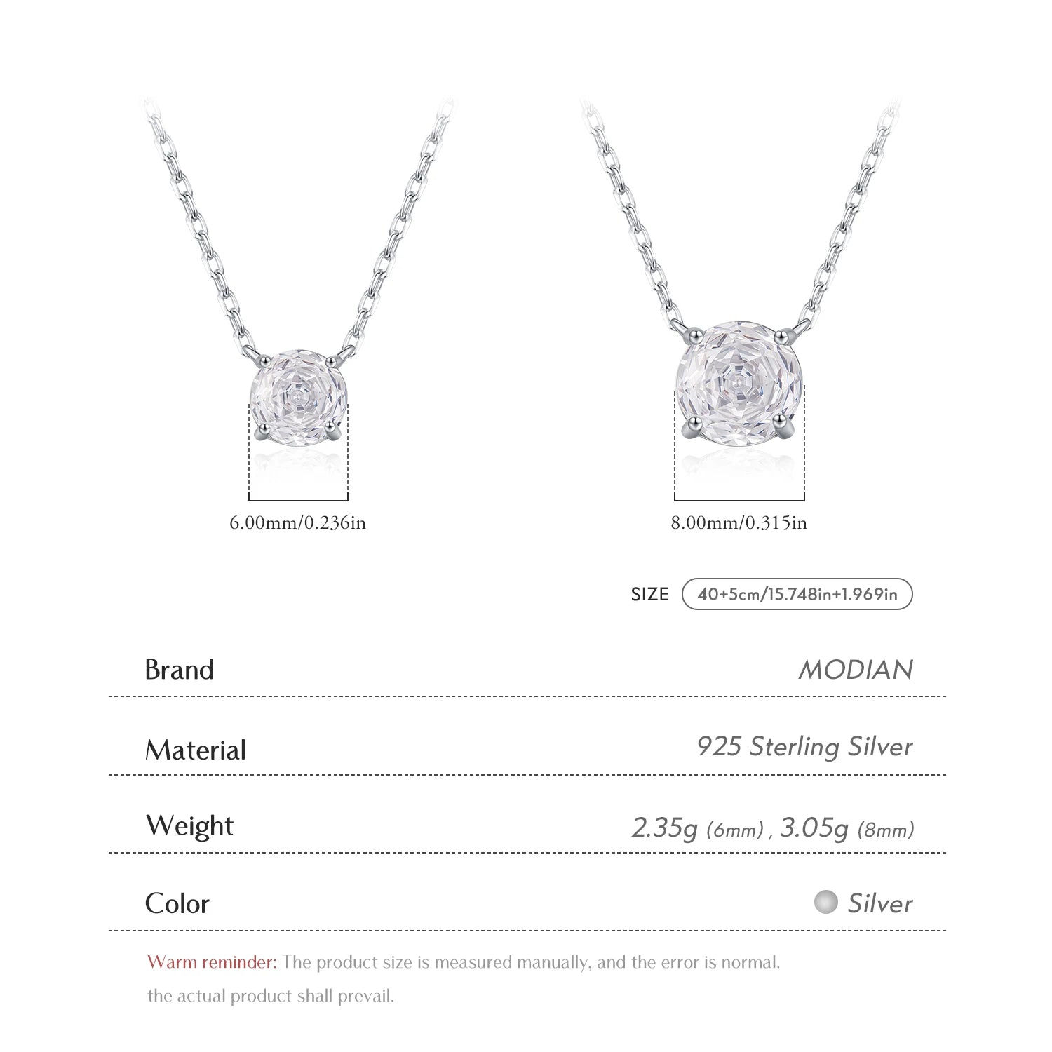 Veliora Cobalt Silver Crystal Necklace