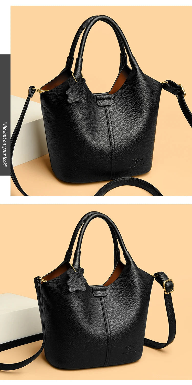 Veliora Vintage Soft Leather Shoulder Bag 👜