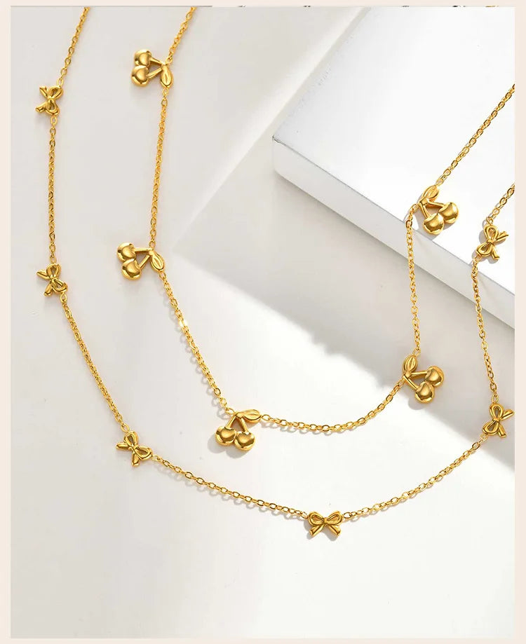 Veliora Cherry Bloom Necklace ✨