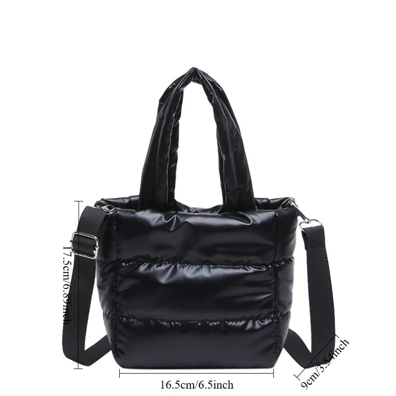 Veliora Puffy Quilted Shoulder Bag – Large Capacity