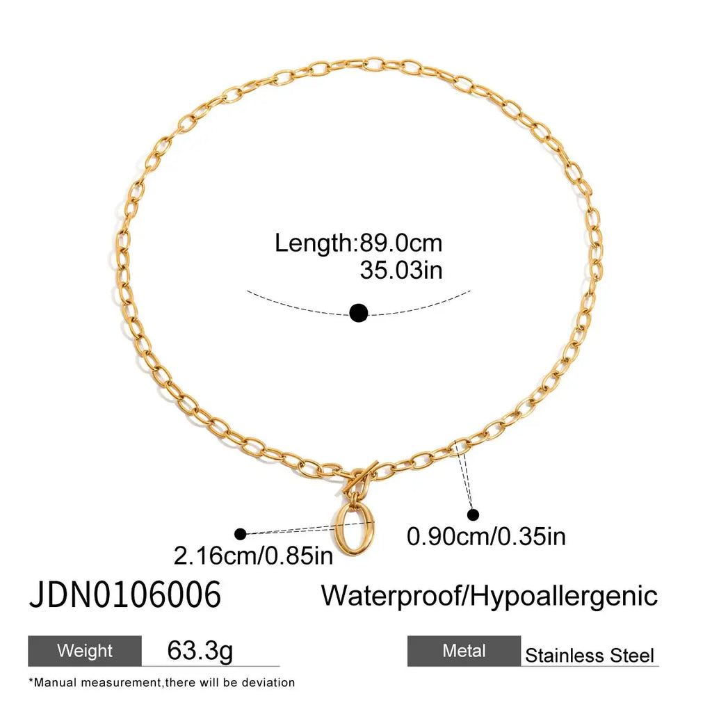 Veliora Oval Cross Chain Necklace ✨