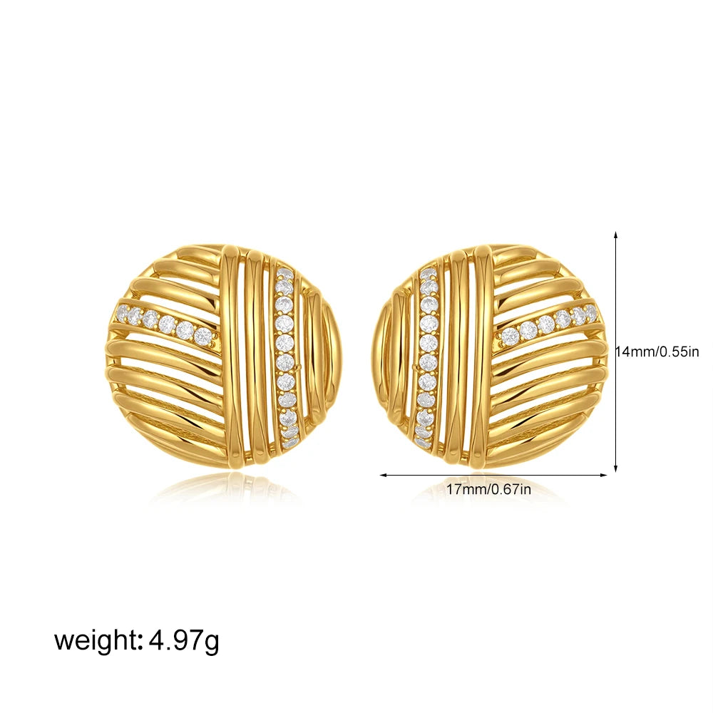 Veliora Twisted Knot Stud Earrings