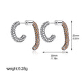 Veliora Prism Zircon Stud Earrings