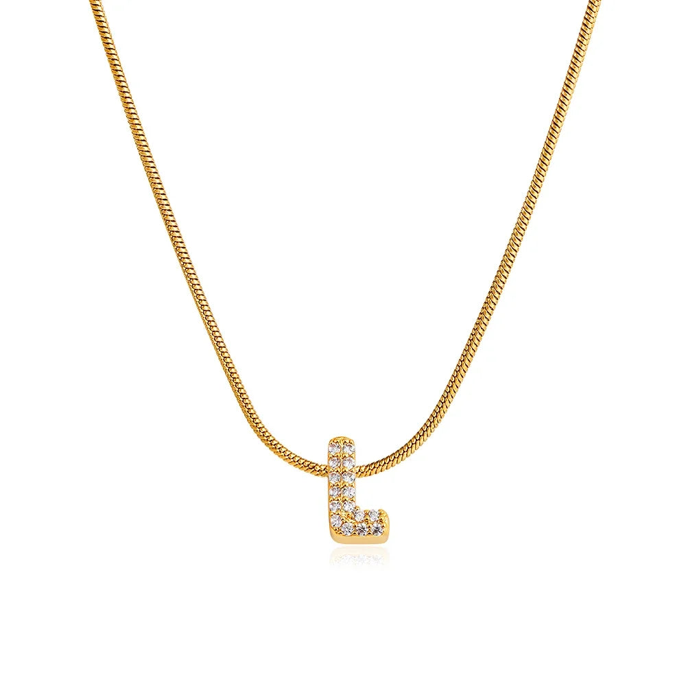 Veliora Signature Initial Necklace ✨