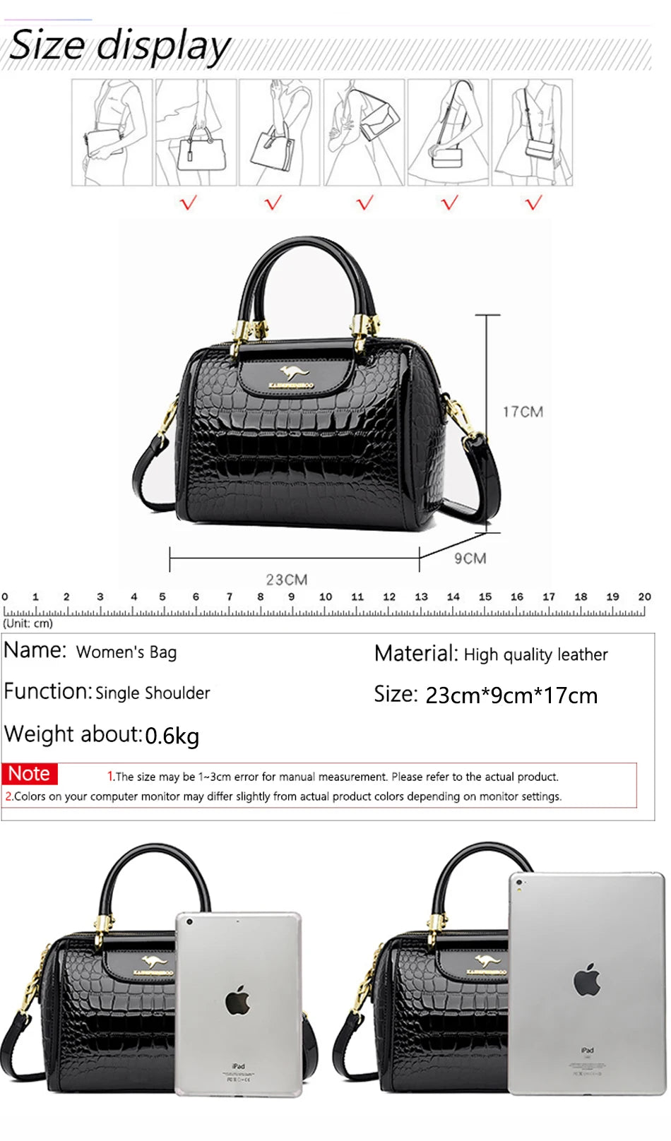 Veliora Crocodile Luxe Tote Bag