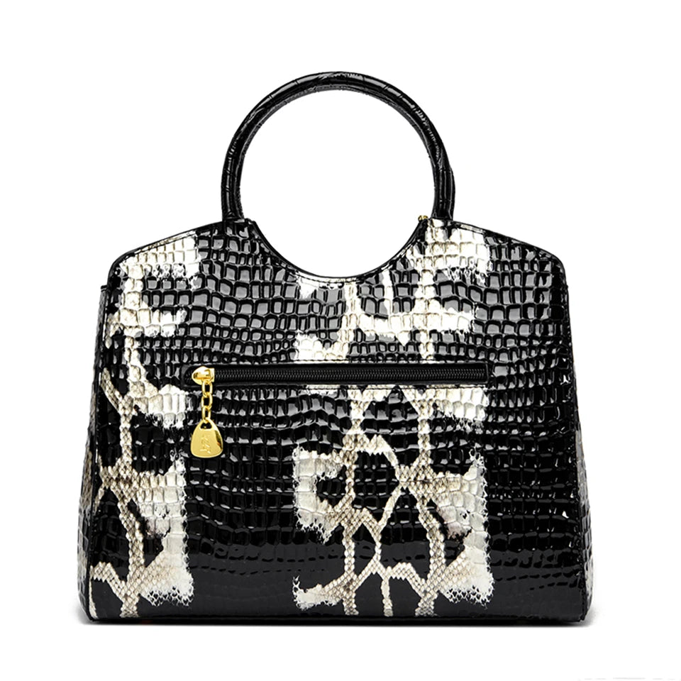 Veliora Crocodile Luxe Tote Bag