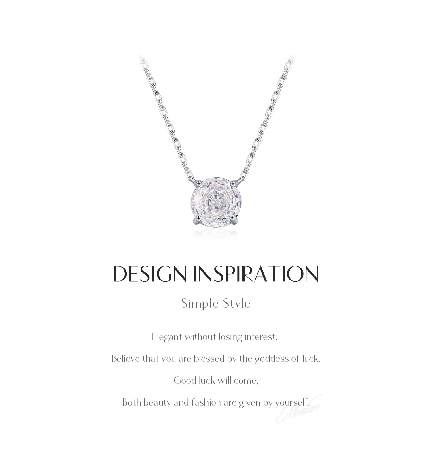 Veliora Cobalt Silver Crystal Necklace