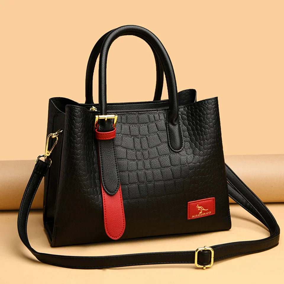Veliora Monarch Croc Leather Tote