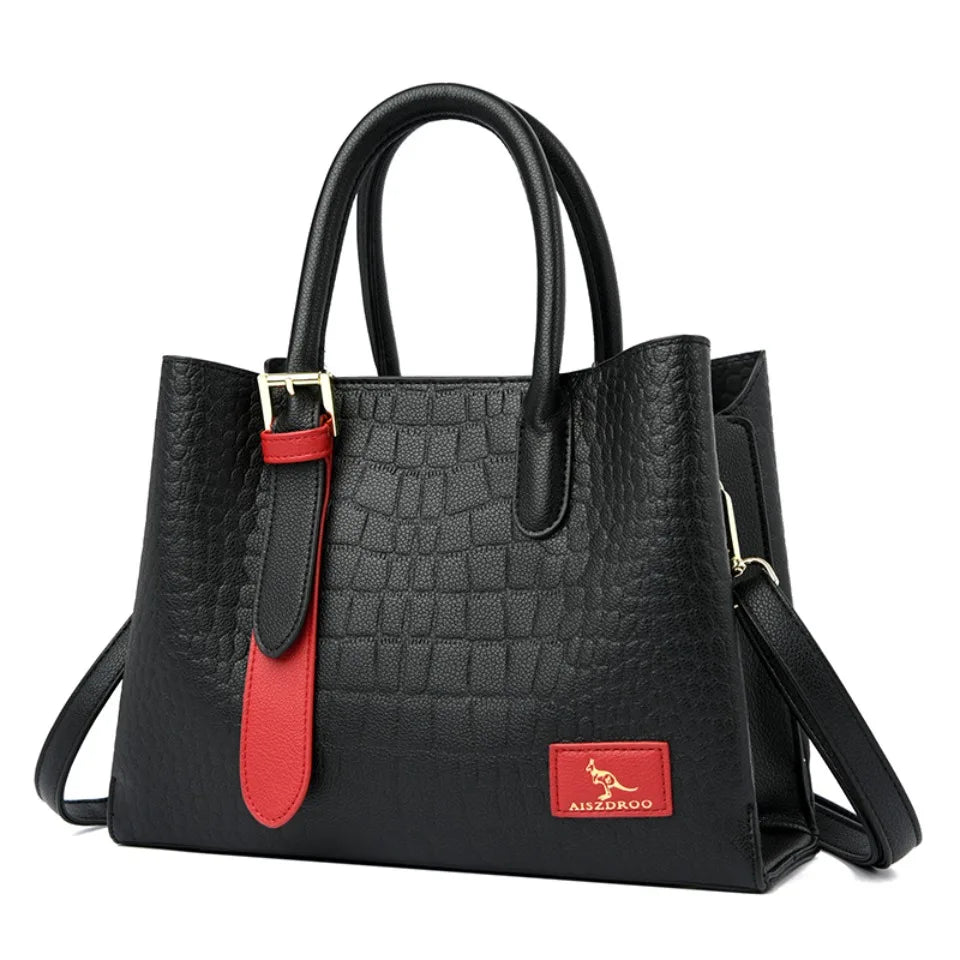 Veliora Monarch Croc Leather Tote