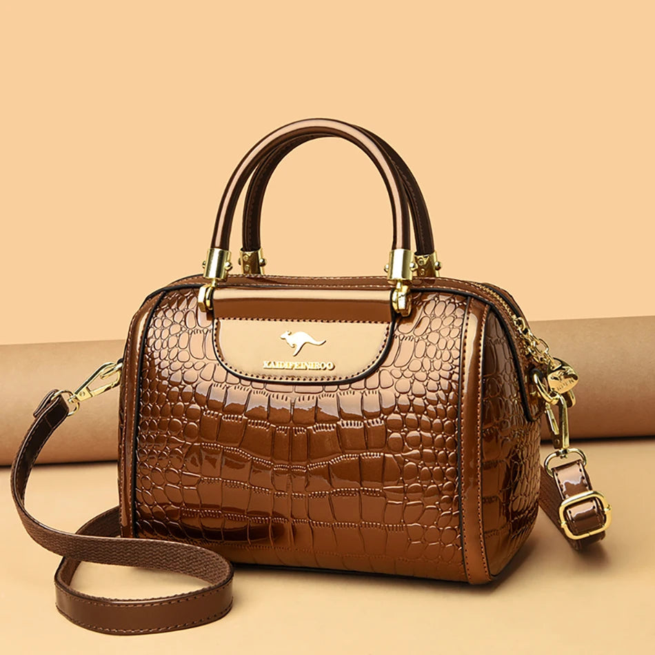 Veliora Crocodile Luxe Tote Bag