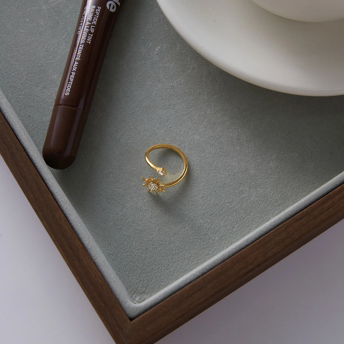 Veliora Sunray Zircon Open Ring ✨