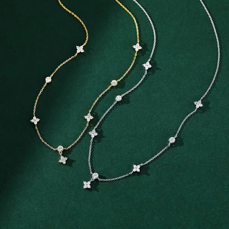 Mini Gold Flower Necklace