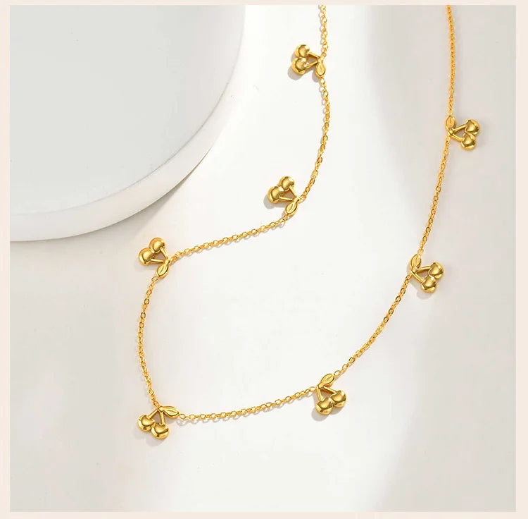 Veliora Cherry Bloom Necklace ✨