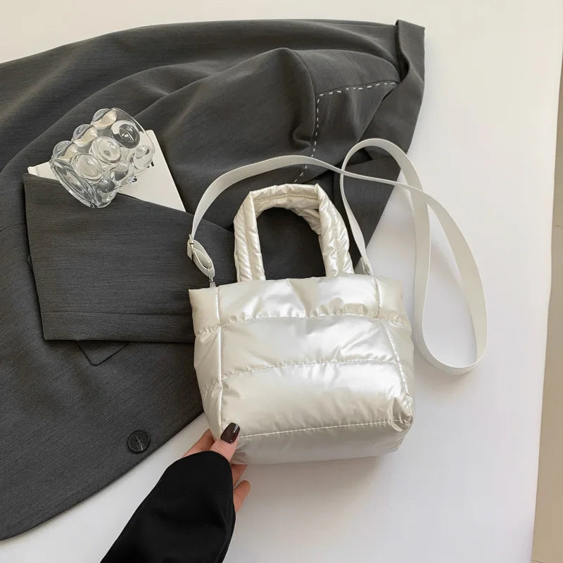 Veliora Puffy Quilted Shoulder Bag – Large Capacity