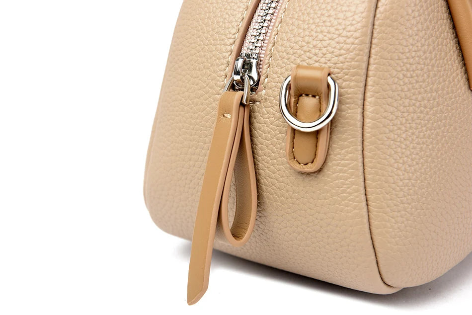 Veliora Soft Leather Designer Shoulder Bag 👜
