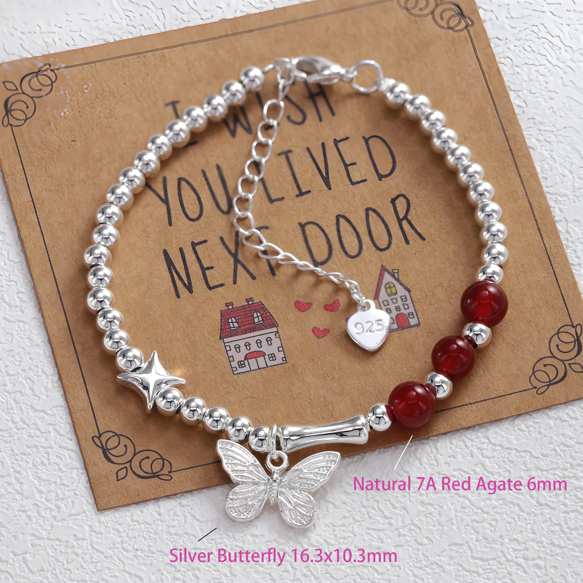 Love Heart Bead Bracelet